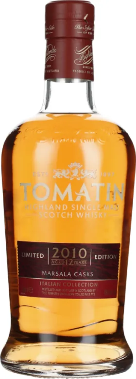 TOMATIN 12 YEARS 2010 MARSALA ITALIAN COLLECTION 70CL