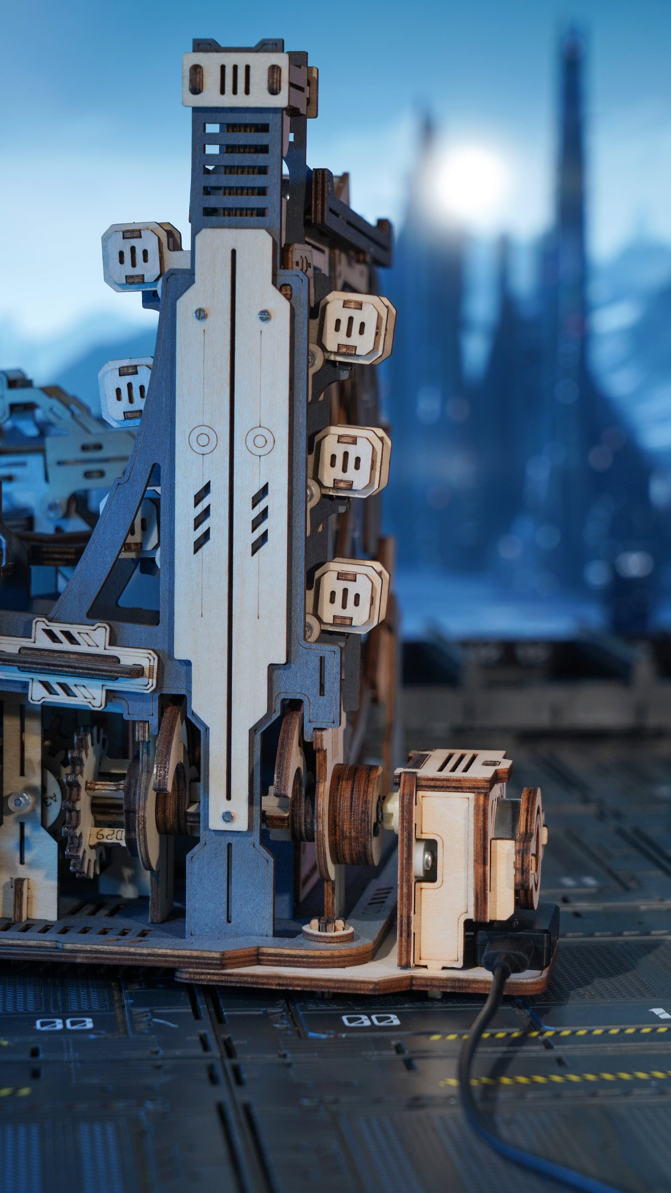 ROKR  Marble Spaceport    3D Holzpuzzle: Startklar für die nächste Umlaufbahn