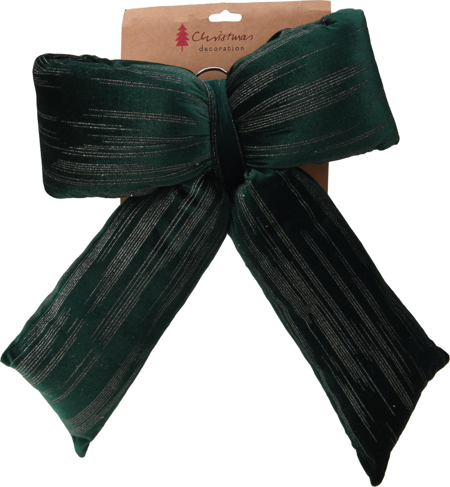 NOEUD VELOURS VERT 30X40CM