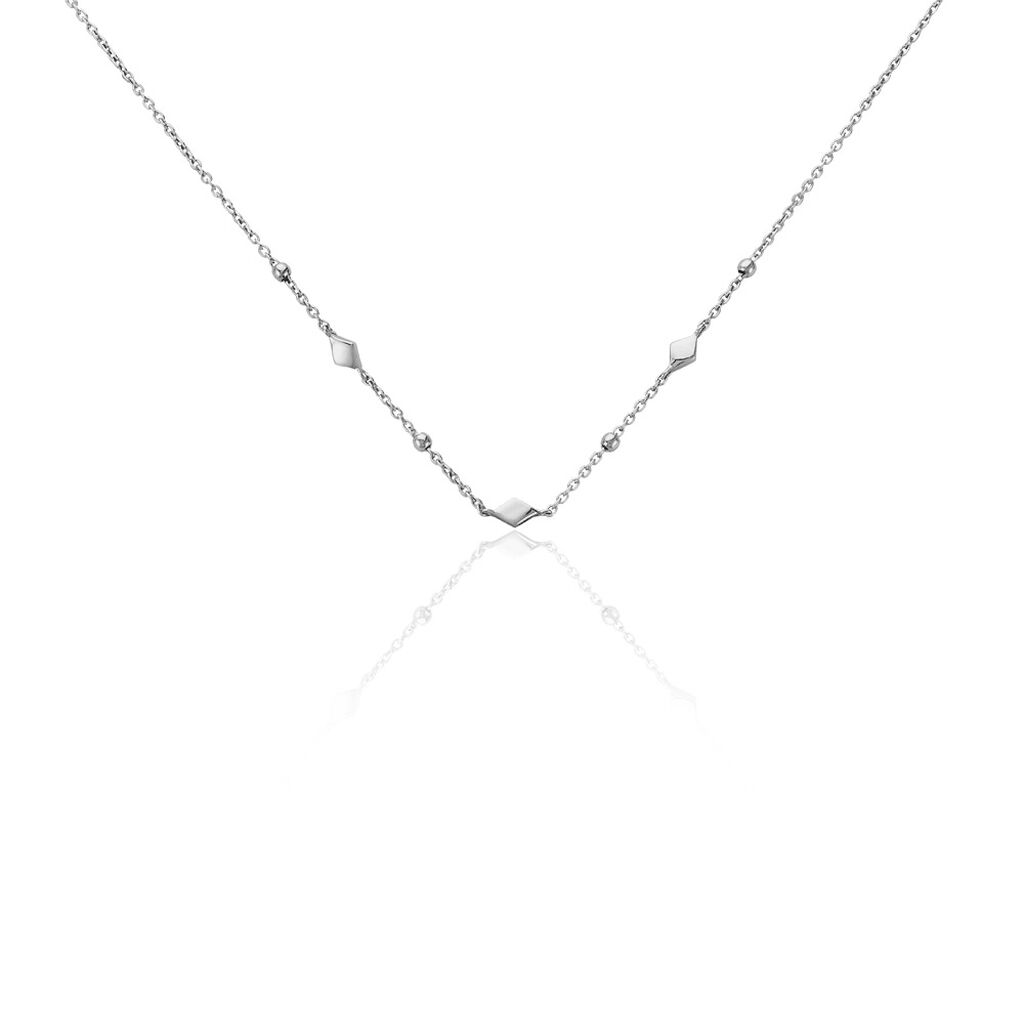 Collier Fancy Argent Blanc