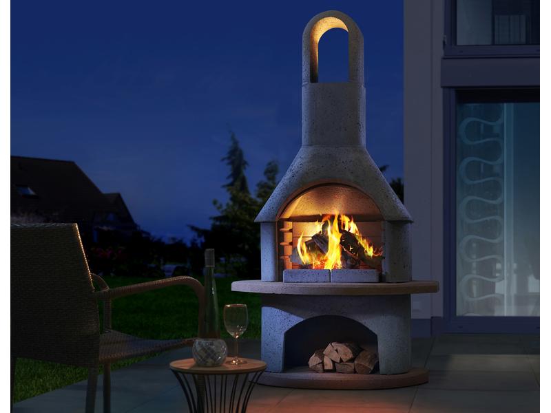 Buschbeck Cheminée Carmen, 110 x 203 x 65 cm Grillkamin für höchste Ansprüche