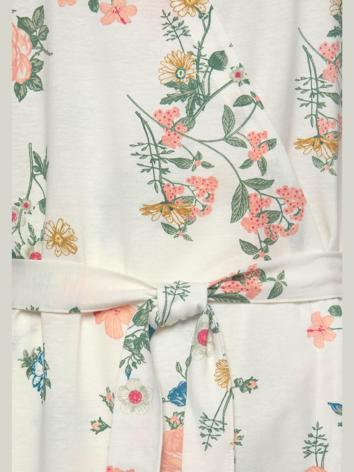 Kimono fantaisie avec volants aux ourlets