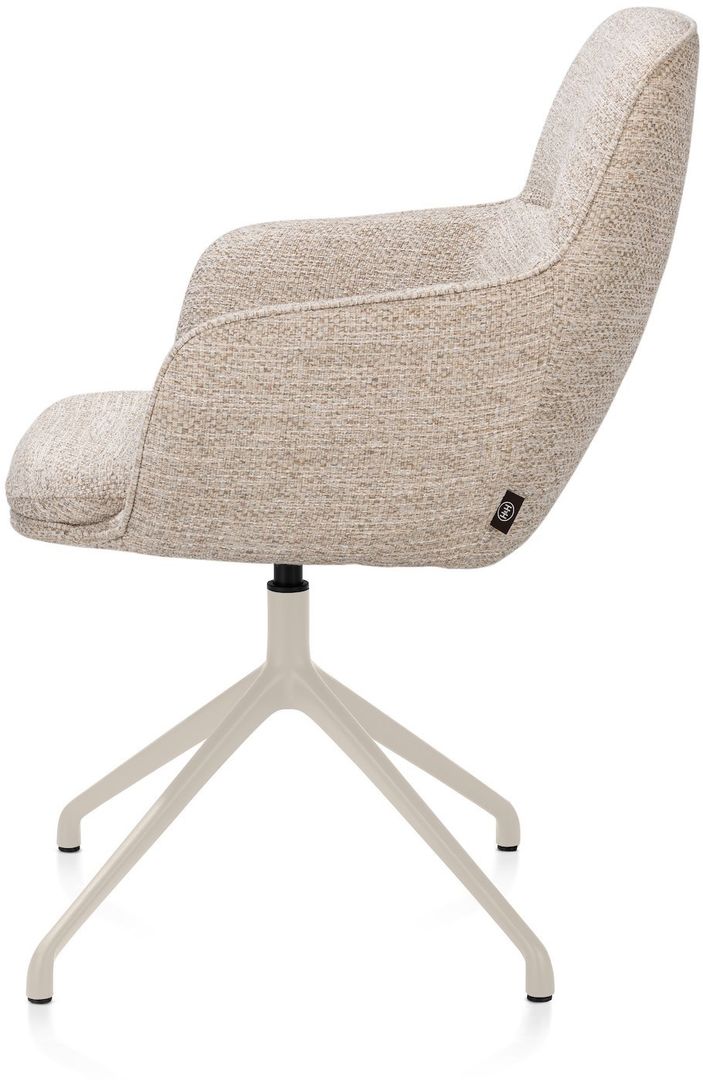 Henders en Hazel   Mateo Creme Poten Armstoel