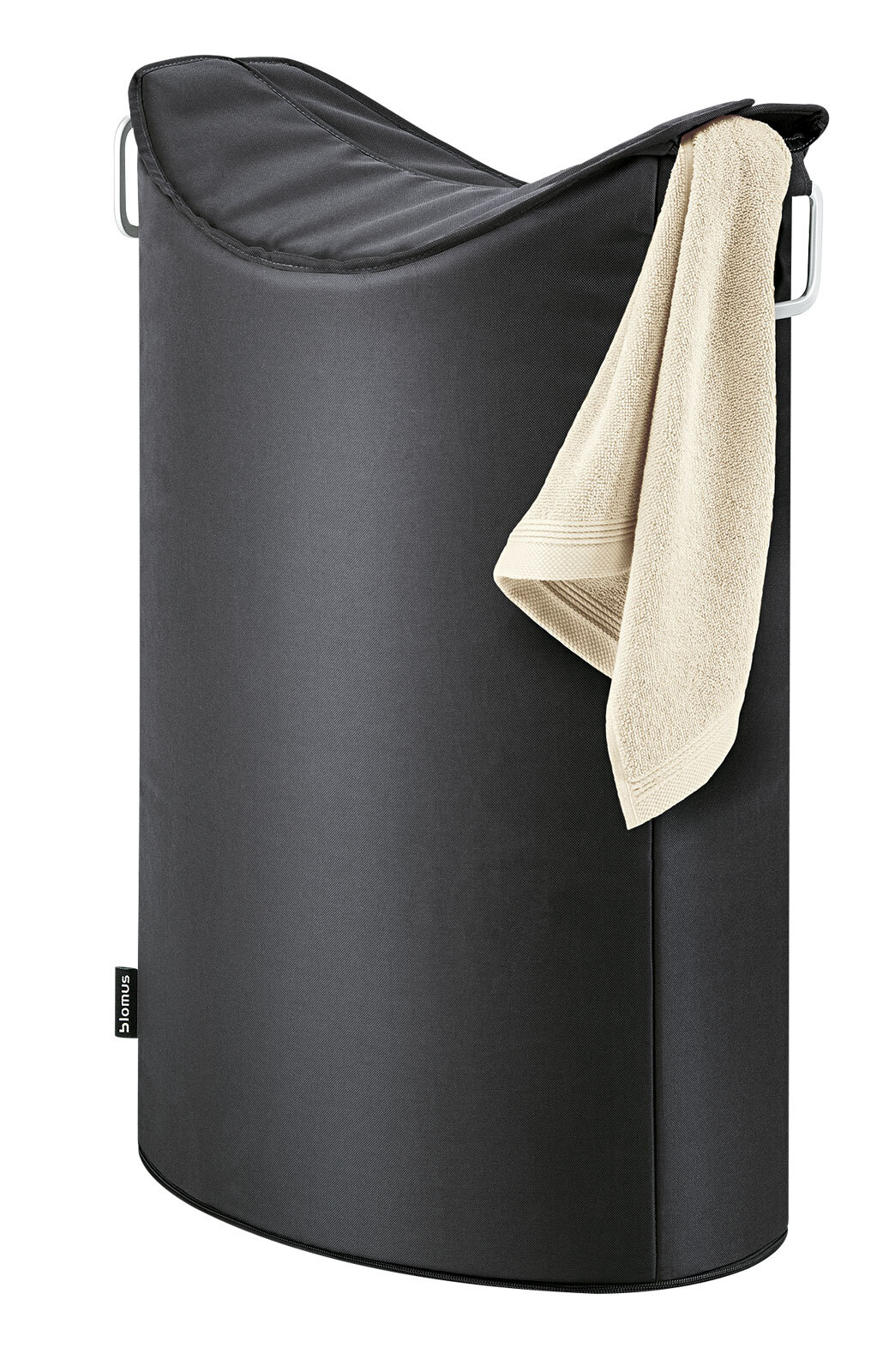 blomus Wäschekorb 65 l Textil anthrazit