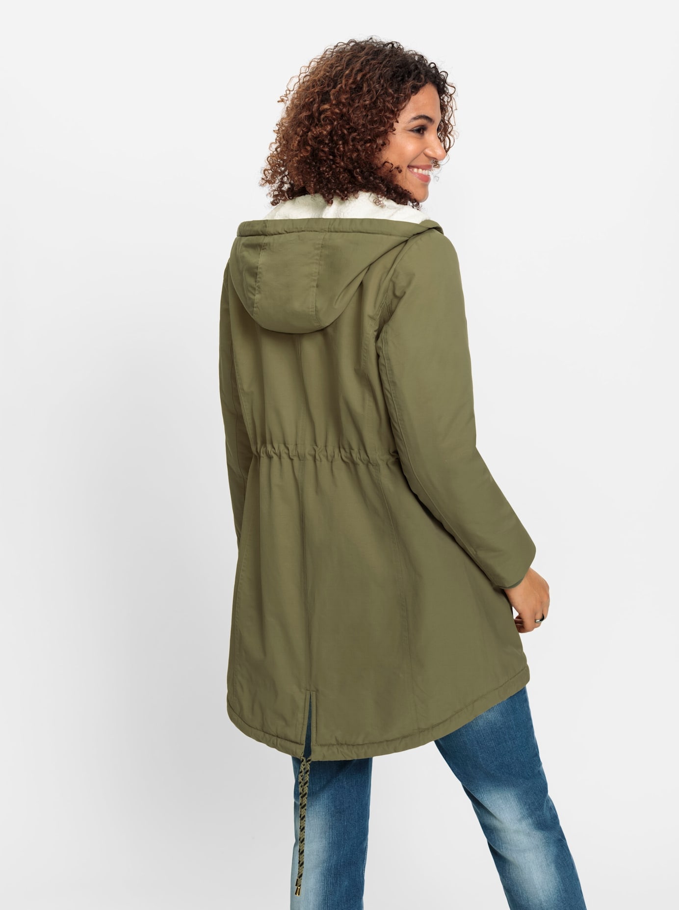 Inspirationen Langjacke mit Kapuze