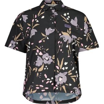 Maloja RettenkogelM. Bluse Deep Black Brushflower Damen