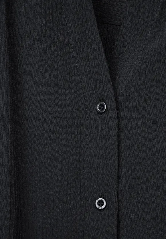 Crinkle Bluse - Black