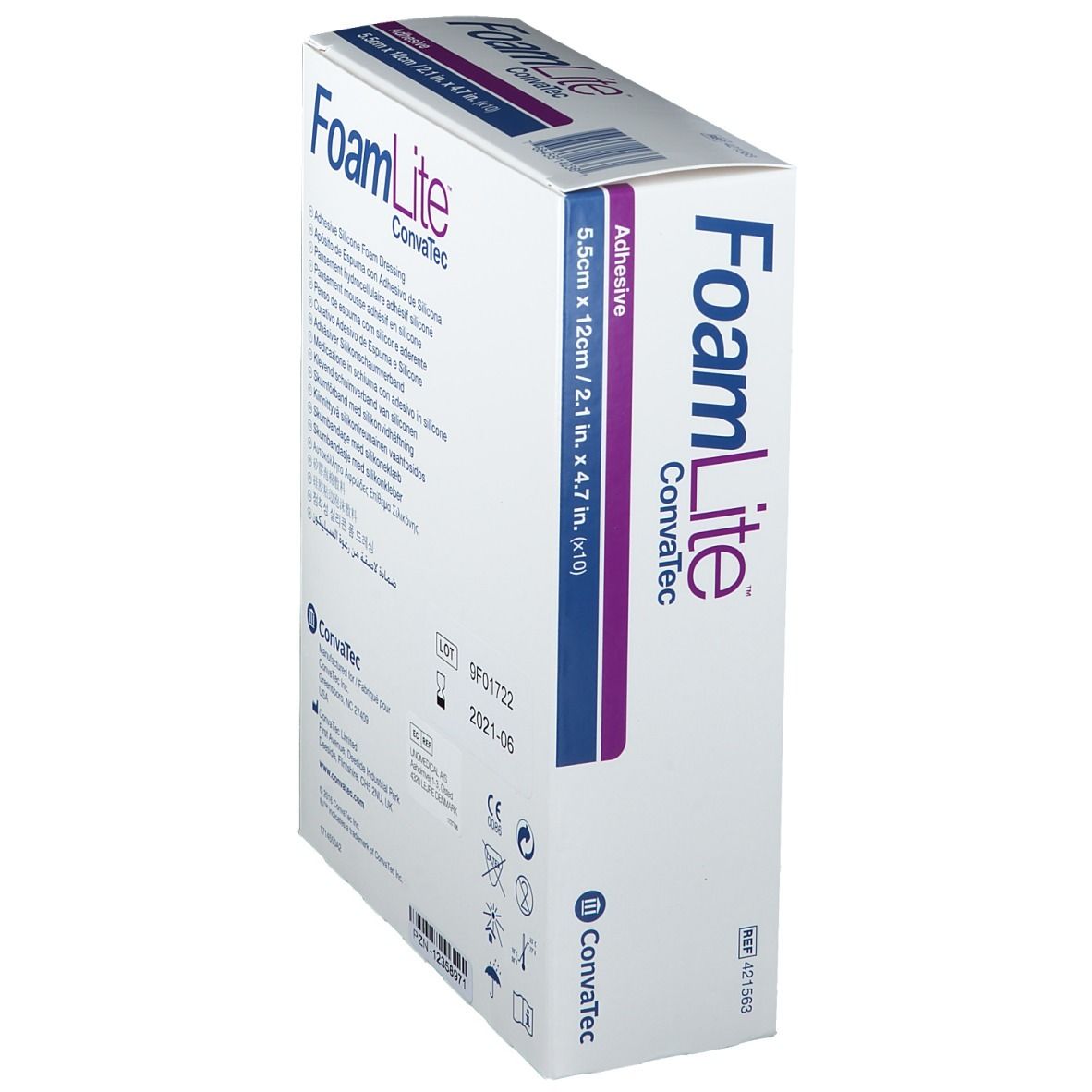 Foam Lite ConvaTec Adhesive 5,5 x 12 cm