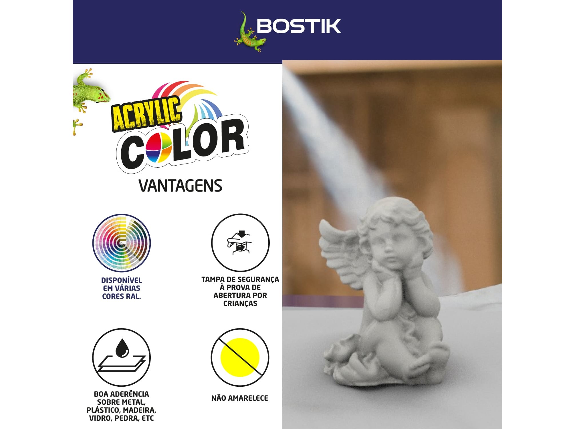 SPRAY ACRYLIC BOSTIK TRANSPARENTE BRILHO 400ML