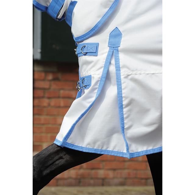 Eczeemdeken WeatherBeeta ComFiTec Sweet Itch Combo Full Neck Wit-blauw