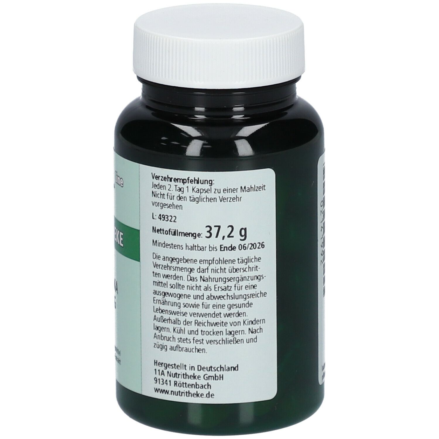 green line NUTRITHEKE Curcuma 400 mg