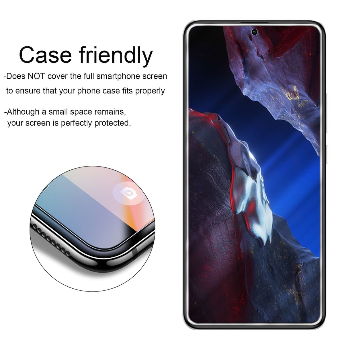 Xiaomi Poco F5 Pro Skjermbeskytter Skärmskydd