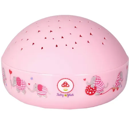 Die Spiegelburg Nachtlicht Sternenhimmel BabyGlück, rosa (Elefant)