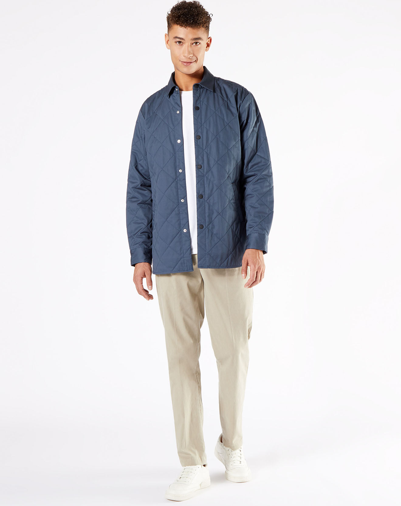 Dockers Veste Quilted Overshirt gris foncé