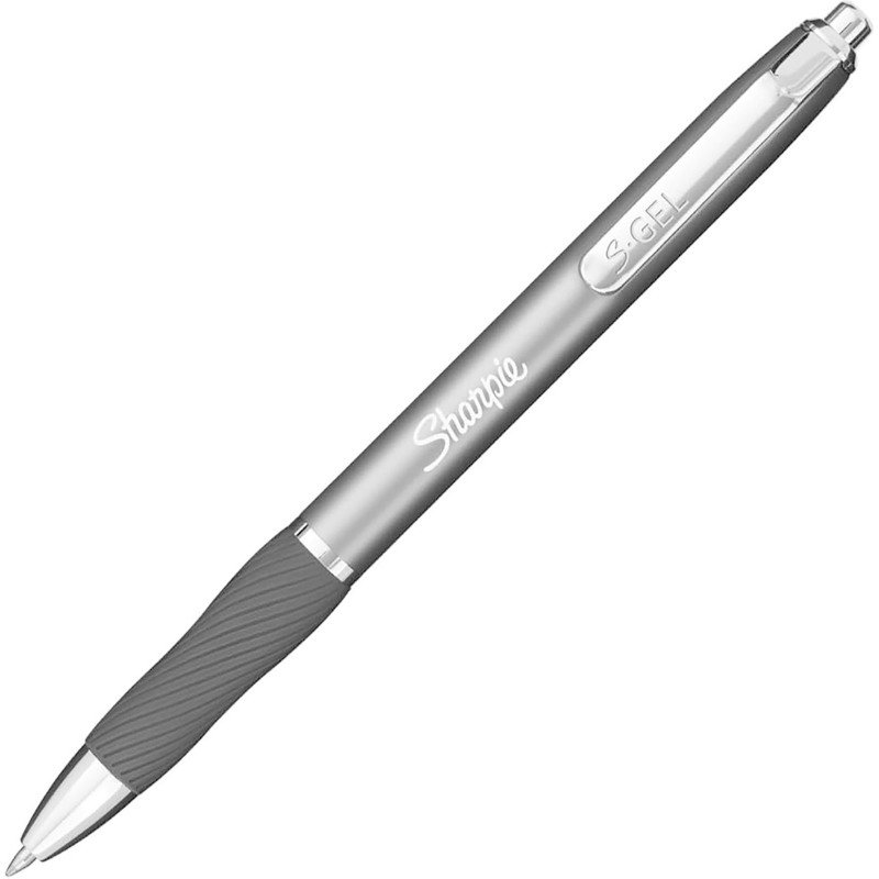 Stylo roller Sharpie S-Gel métallisés rétractable pointe 0,7 mm - écriture moyenne - Blister de 2 stylos et 2 recharges
