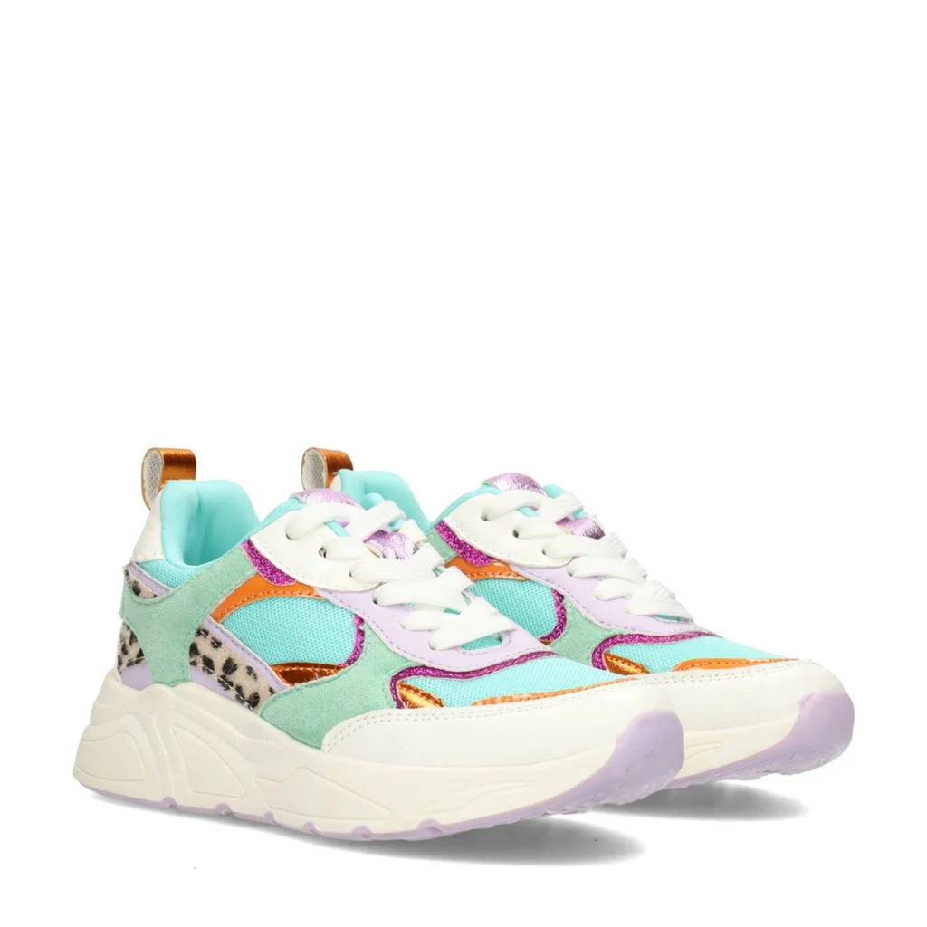 POSH by Poelman Rosiechunky sneakers turquoise