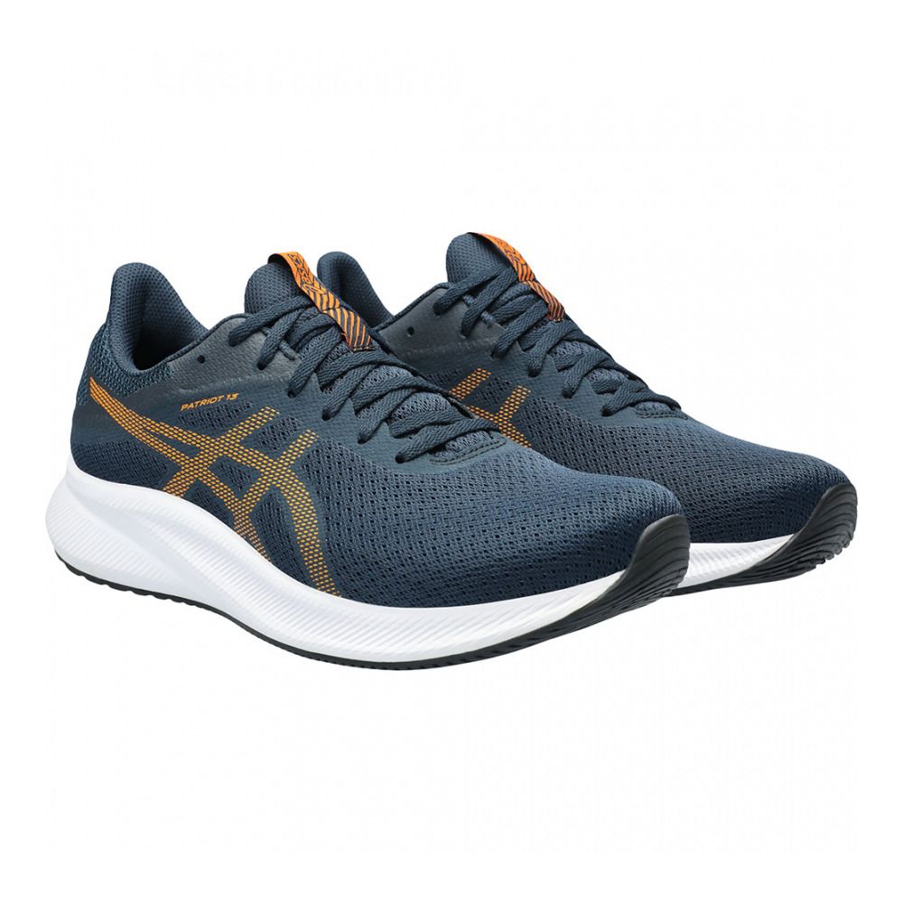 Asics PATRIOT 13 - Chaussures running Homme french blue/bright orange