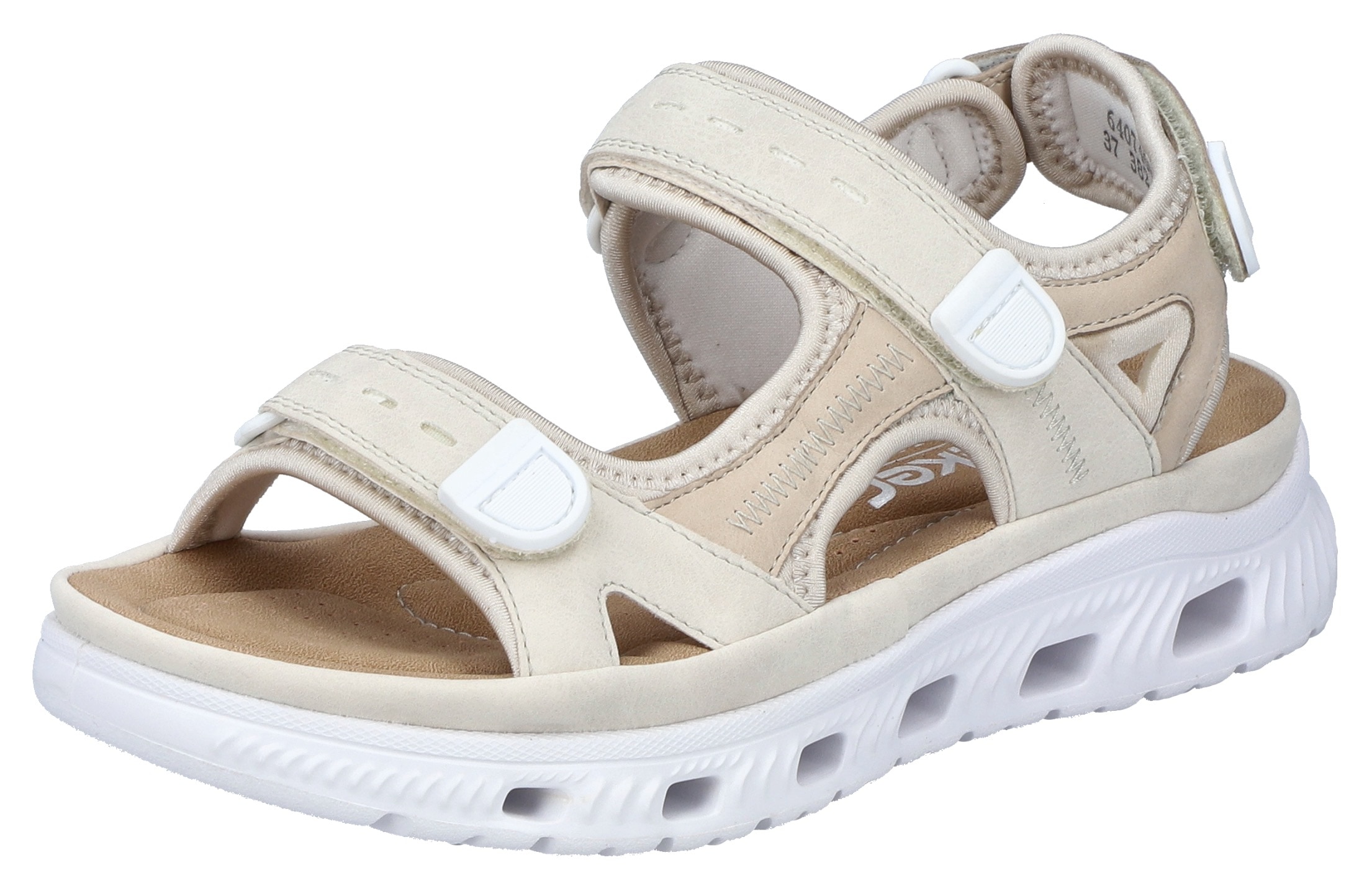 RIEKER Sport Sandale  , Sommerschuh, Sandalette, Plateauabsatz, mit Klettriemchen