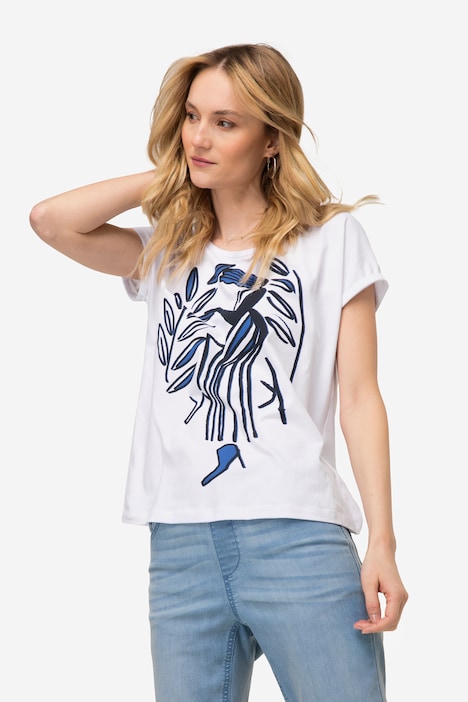 T-Shirt, oversized, Print, Rundhals