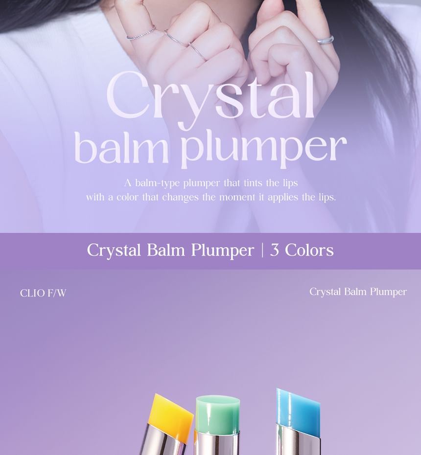 CLIO - Crystal Balm Plumper - 3 kleuren
