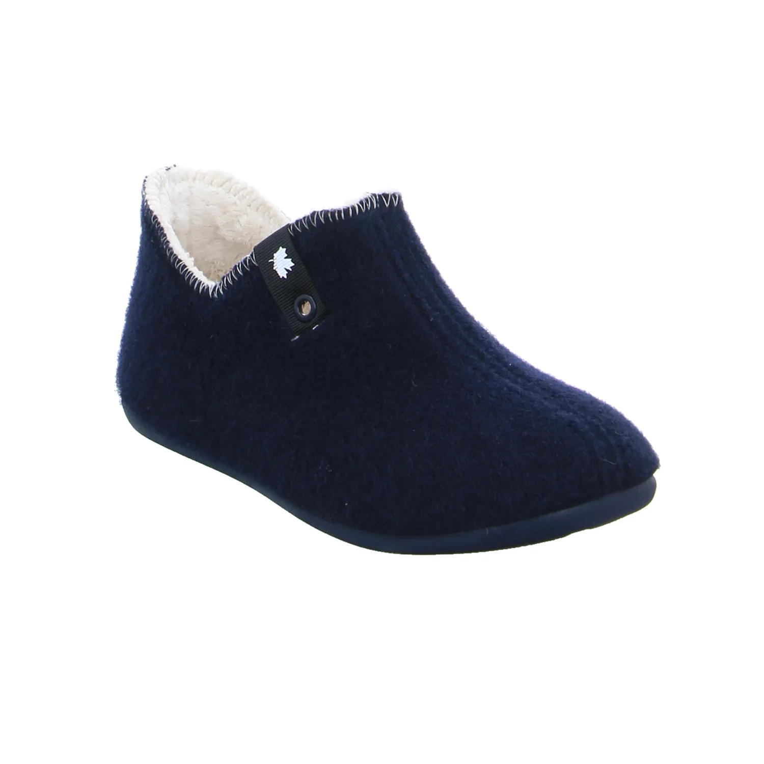 VAN DER LAAN Hausschuh Blau Textil