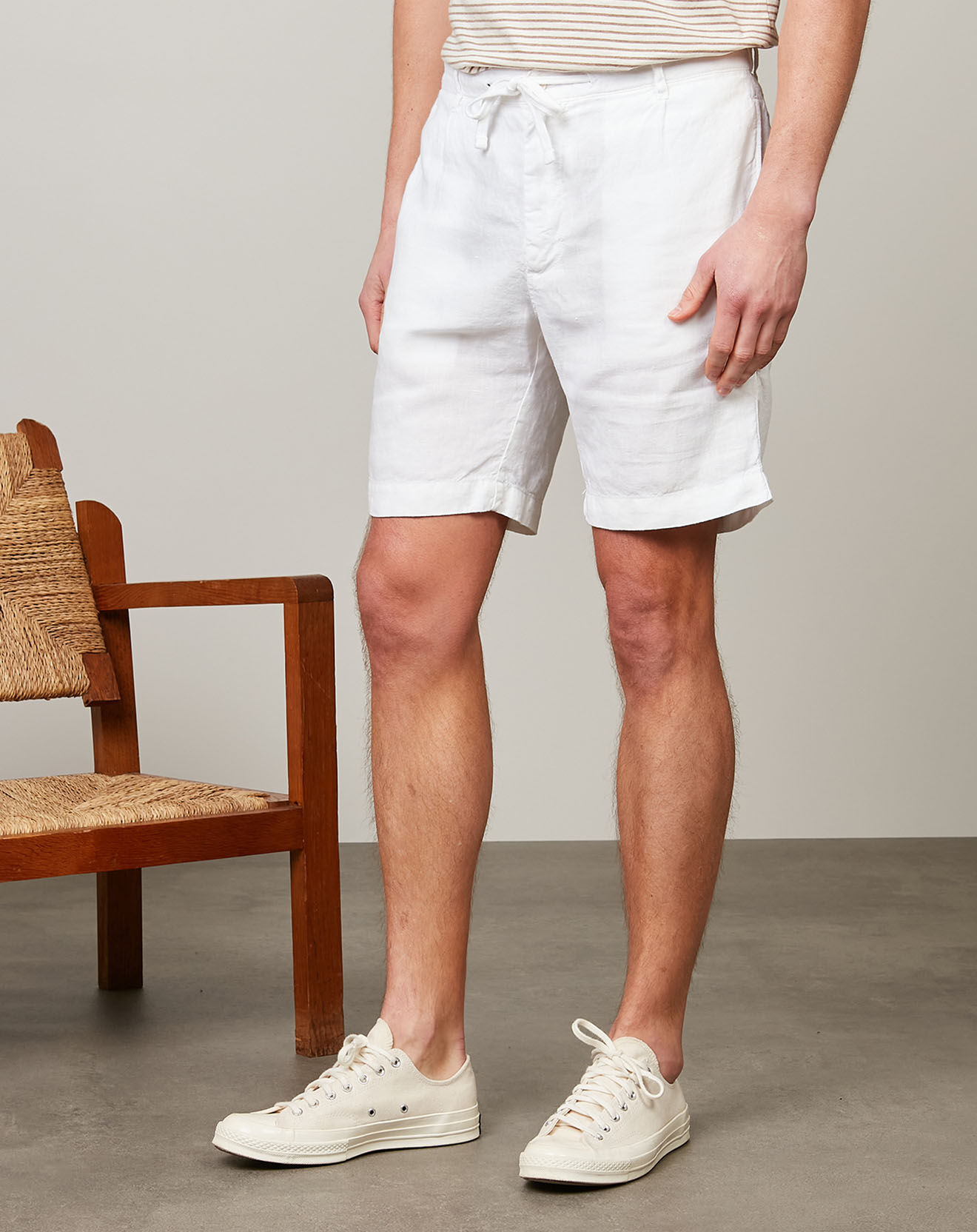 Hartford Short 100% Lin Tank blanc