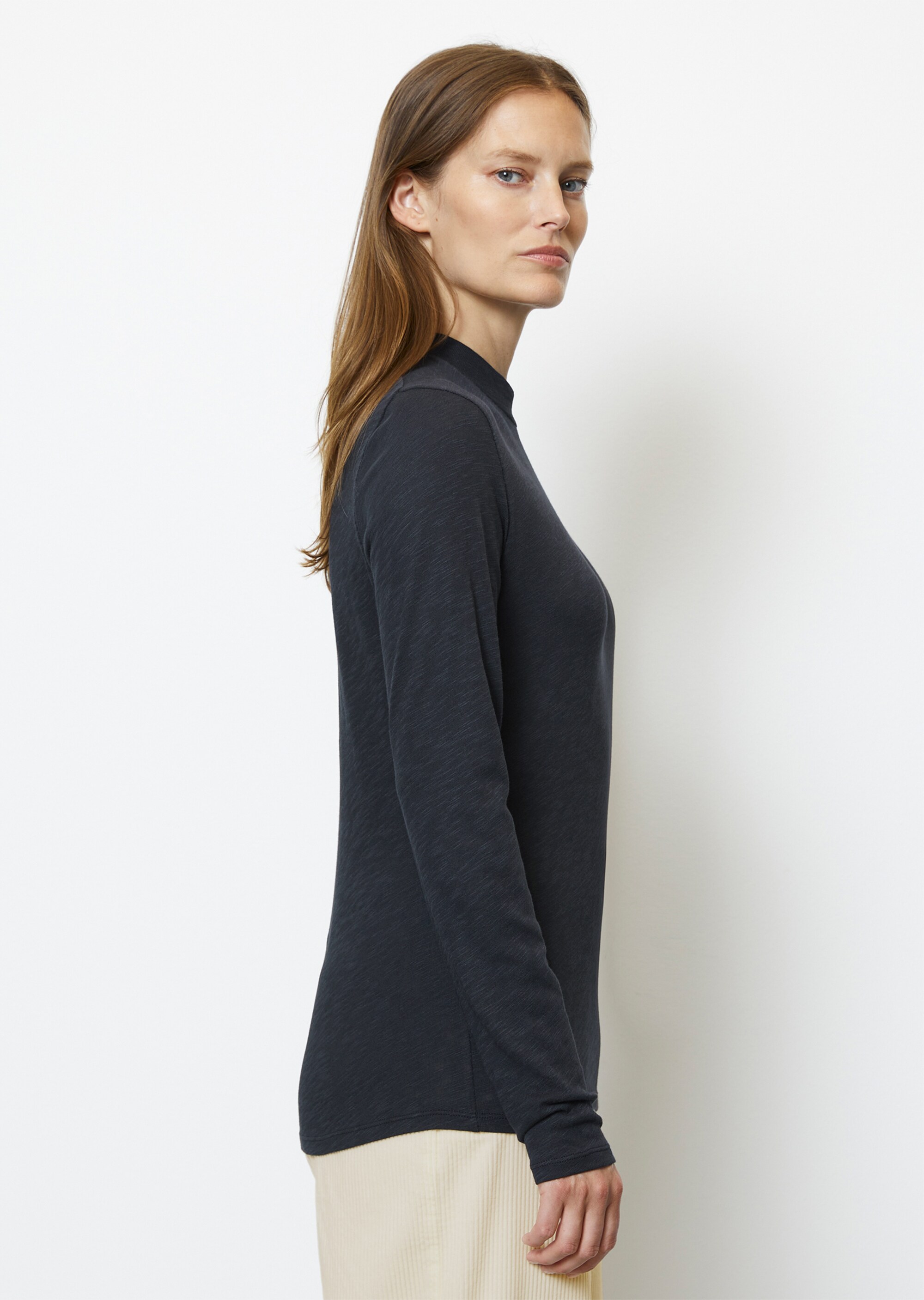 Longsleeve regularaus Slubjersey