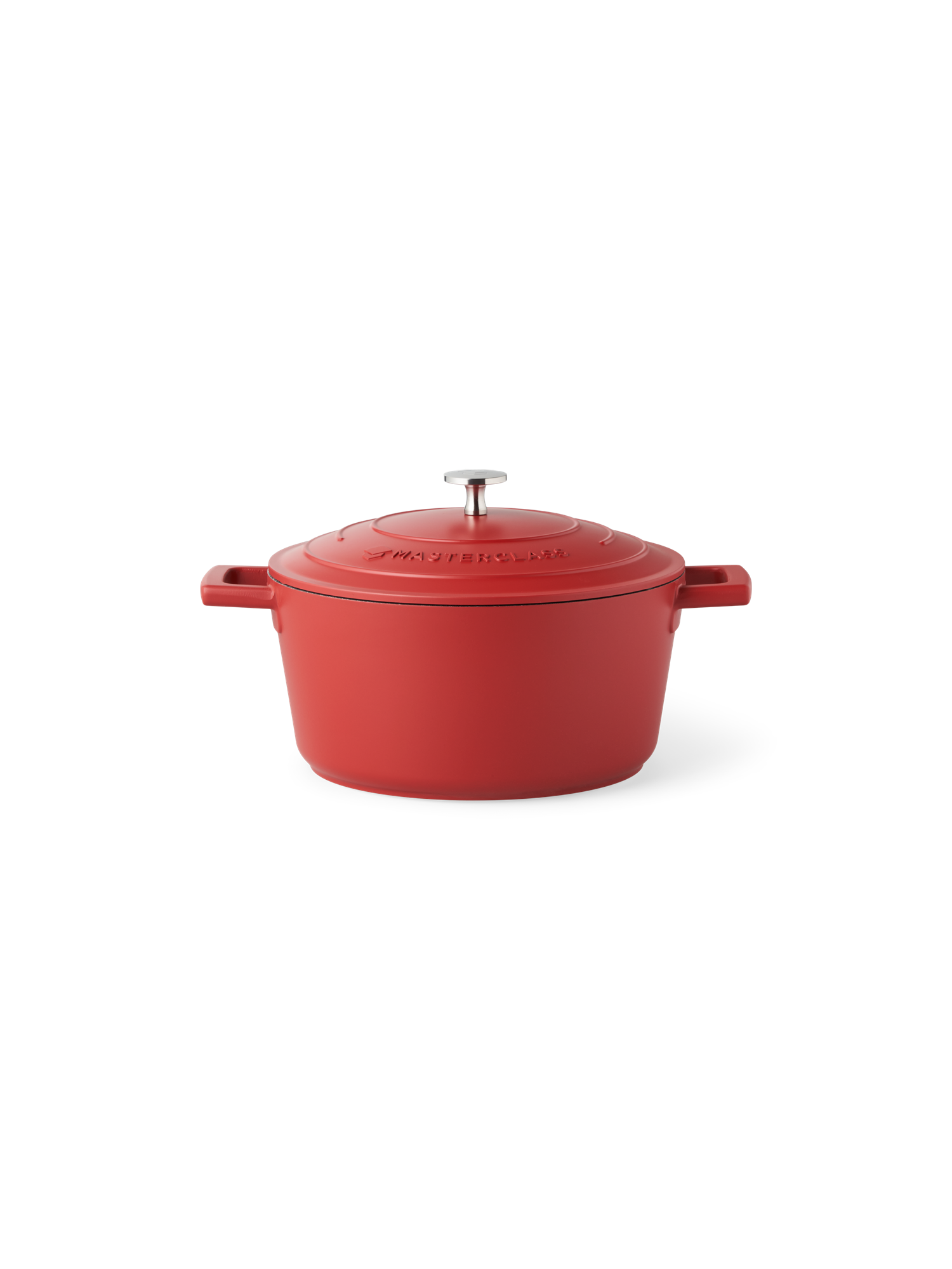 Gryde med låg 4L | Støbt aluminium/bund af rustfrit stål. 4 l. | Tomato Red | MASTERCLASS
