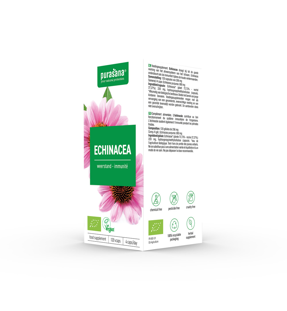 Purasana Echinacea Vegan Bio (120 vega capsules)