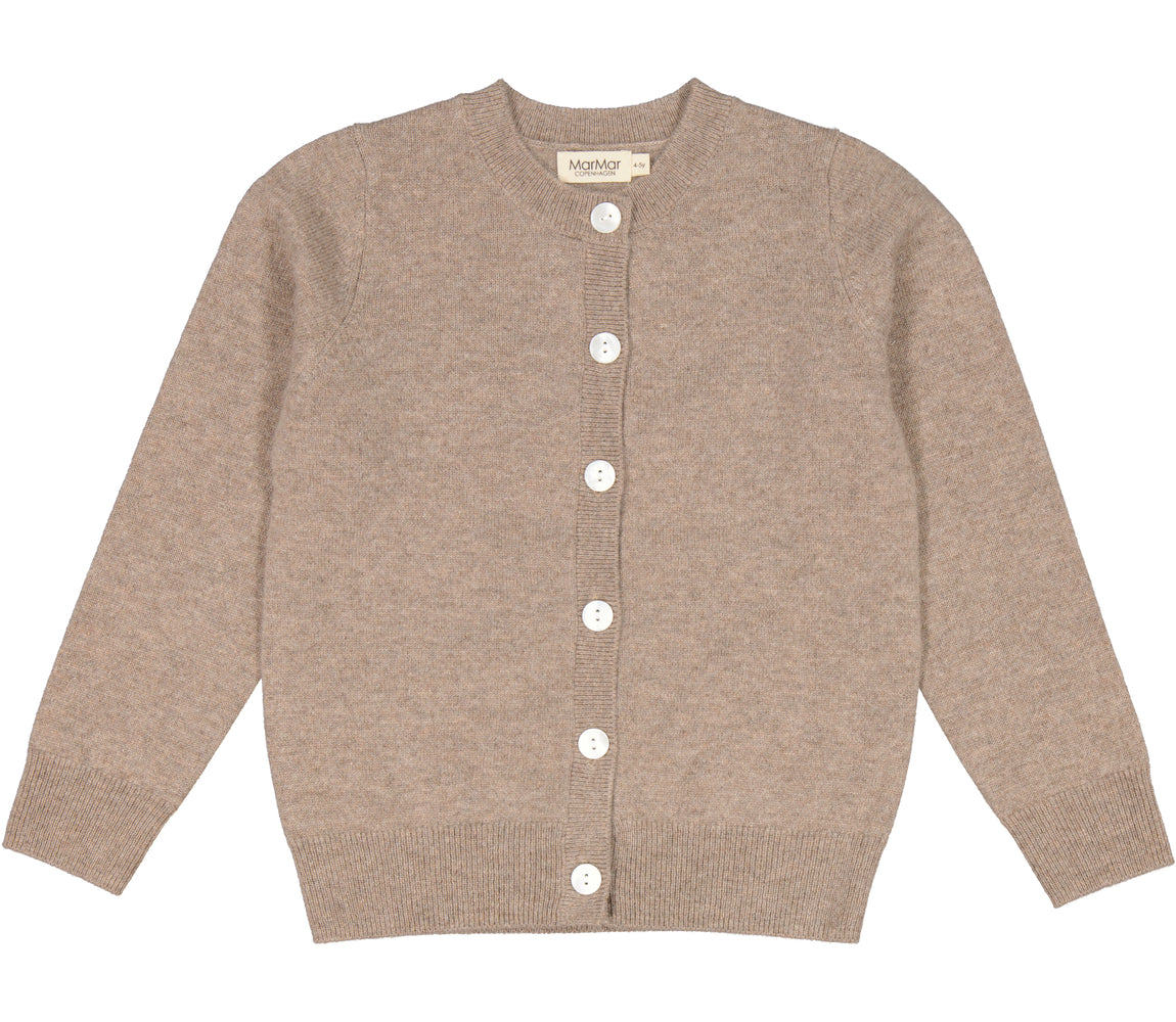 Tepi, Kashmir Cardigan - Linseed Mel.