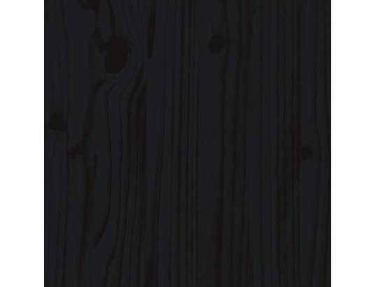 VIDAXL - Banc de jardin noir 80x38x45 cm bois massif de pin