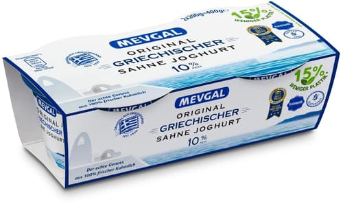 Mevgal griechischer Joghurt Natur 10% 2x200g