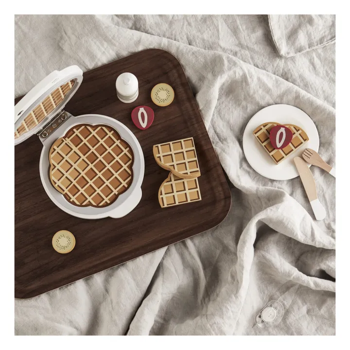 Kid's Concept Gaufrier en bois et ses accessoires