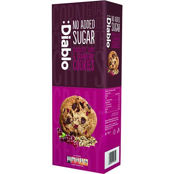Diablo Chocolate Chips & Cranberry Cookies