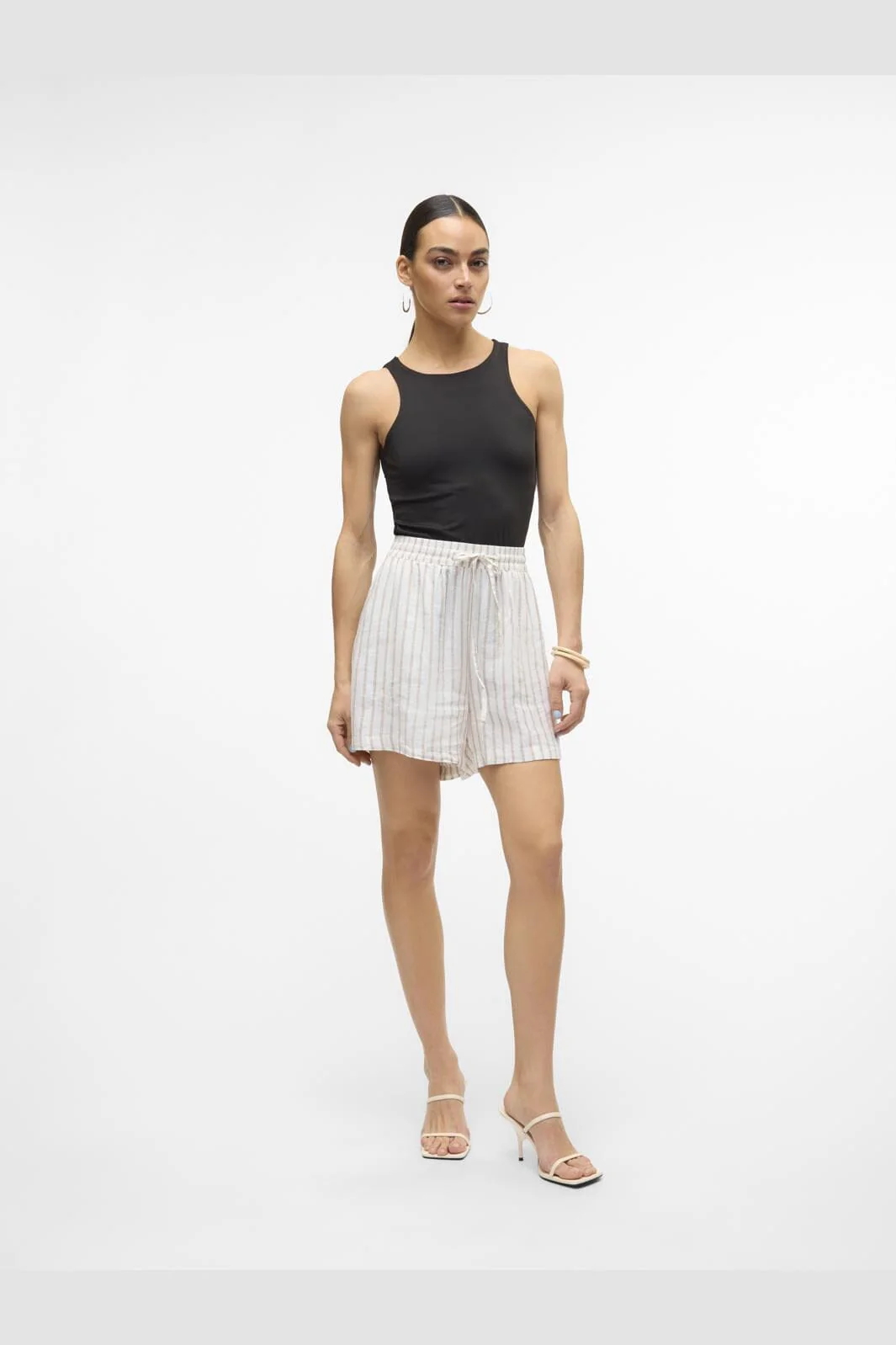 Vero Moda Vmlinn Shorts 4520681 snow white olga moon rock