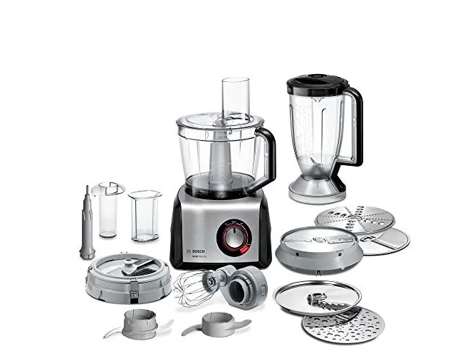 Bosch MultiTalent 8 MC812M865 - Køkkenmaskine - 1250 W - børstet rustfrit stål/sort