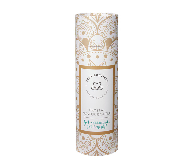 YOGA BOUTIQUE Get energized, get happy! Crystal Water Bottle Aventurin silber