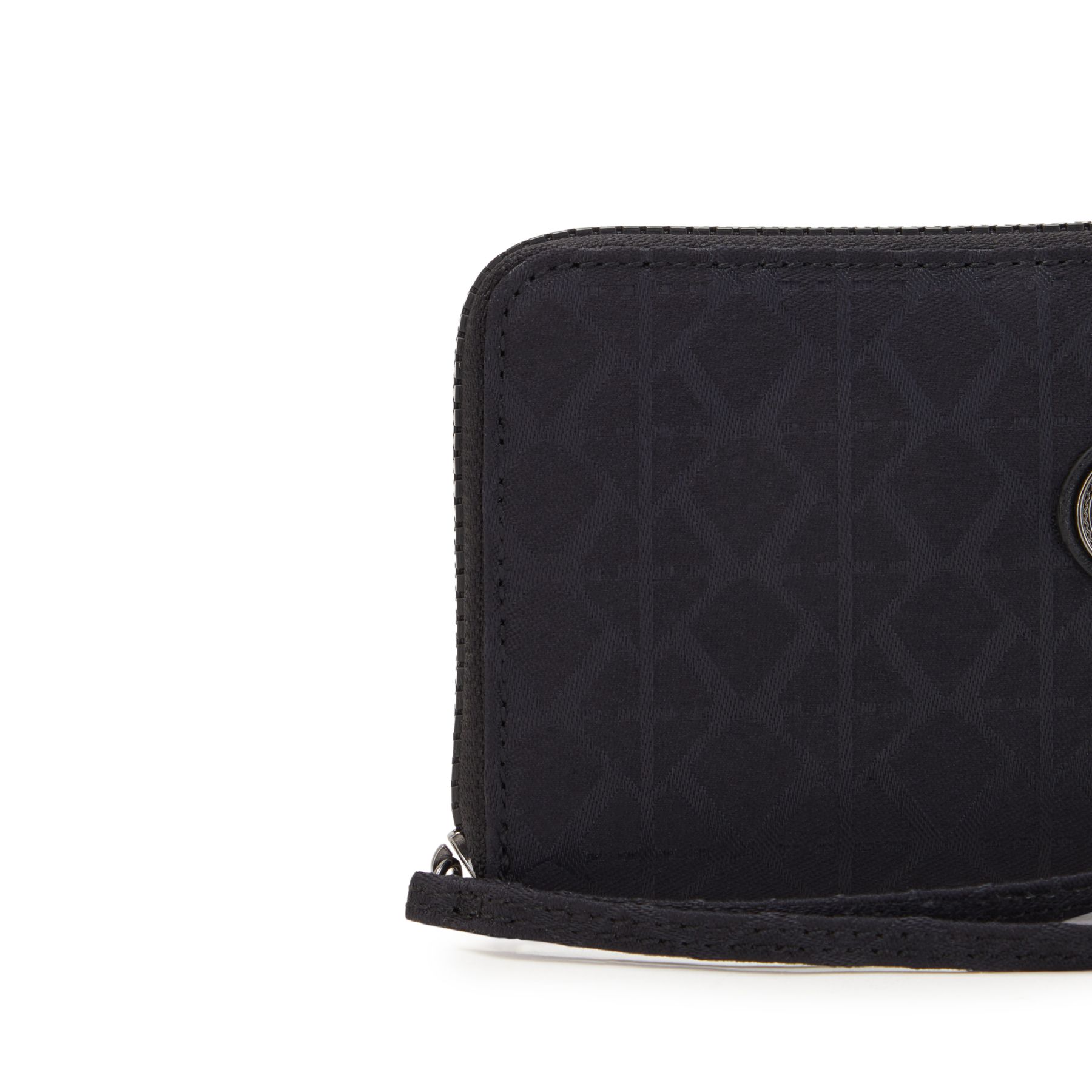 IMALI Grand Portefeuille avec Dragonne - Signature Black QVC
