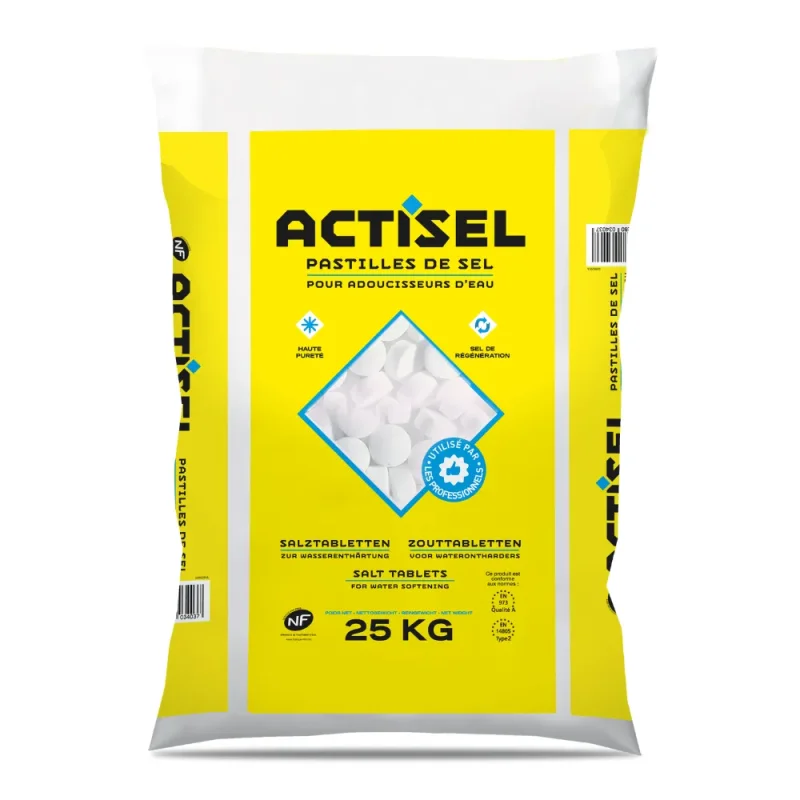 SALINS - Pastilles de sel pour adoucisseurs d'eau - 25kg