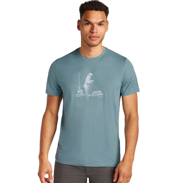 T-shirt randonnée ICEBREAKER M MERINO 150 TECH LITE SS TEE BLUE ASH