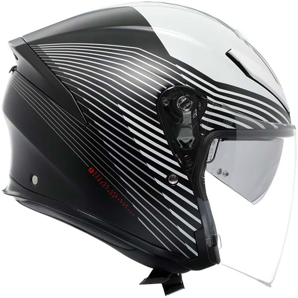 AGV - Casque K5 Jet Evo Control Noir Mat / Blanc