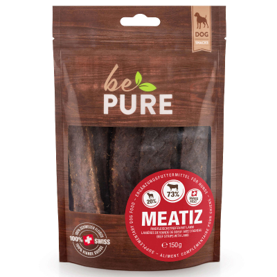 bePure Hundesnack Meatiz Rindfleisch&Lamm 150g