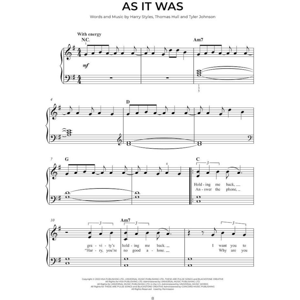 Hal Leonard Chart Hits of 2022-2023 (Easy Piano)