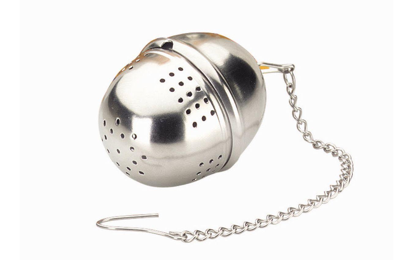 Tee-Ei Oval SilberKlassisches Tee-Ei