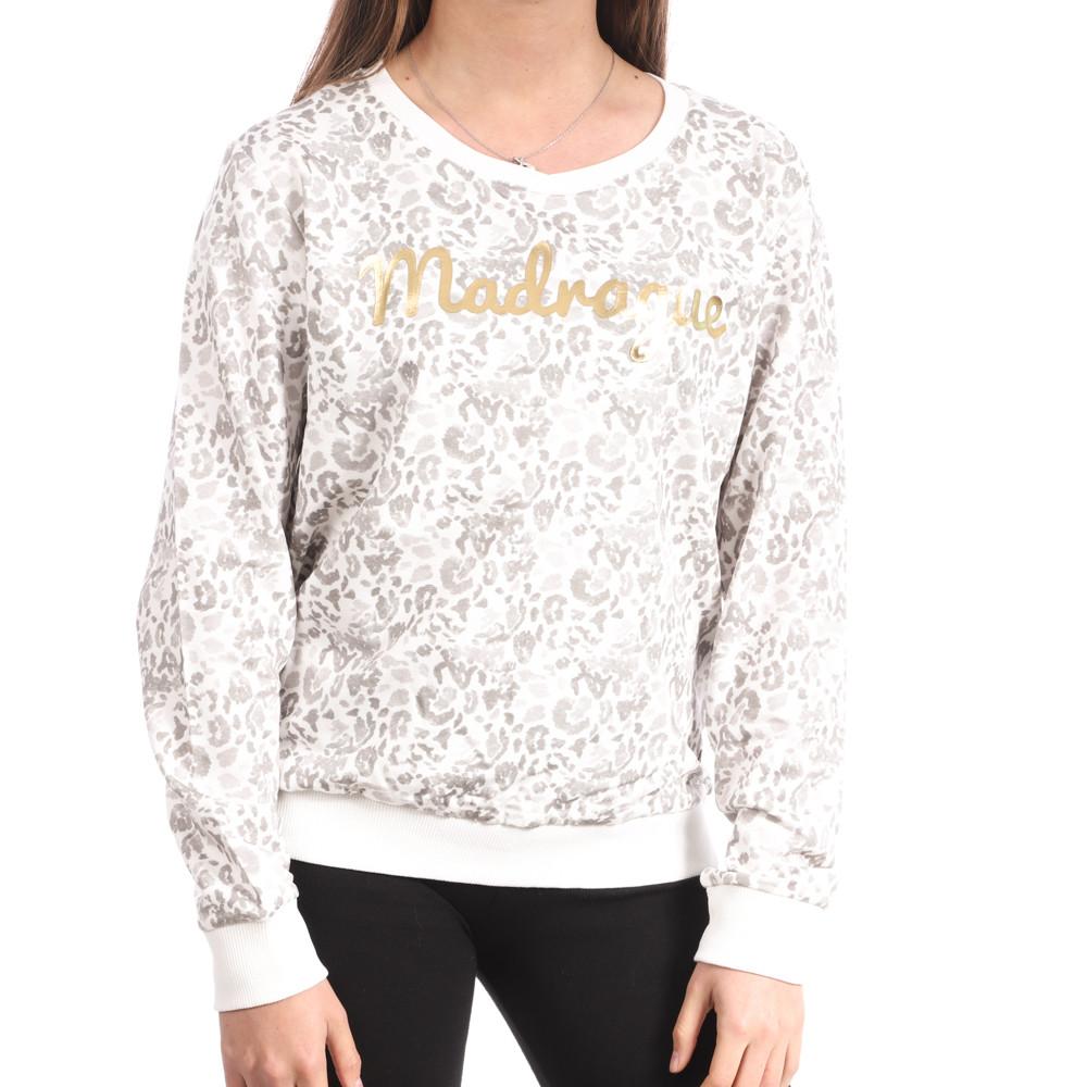 Les Tropéziennes Sweat Blanc/Léopard Femme Les Tropéziennes Maddie