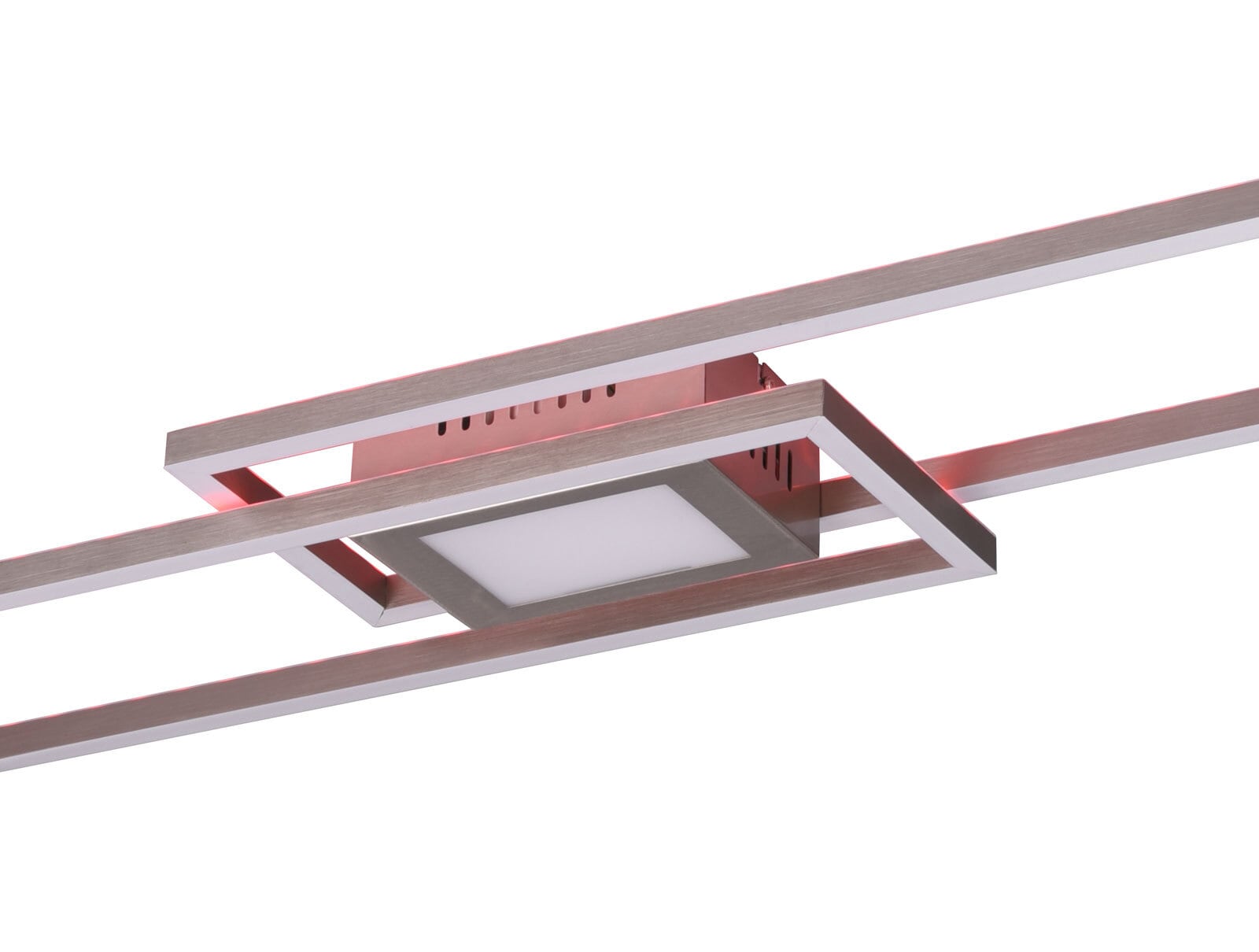 TRIO LED Deckenlampe GANADO 21 x 110 cm nickelfarbig