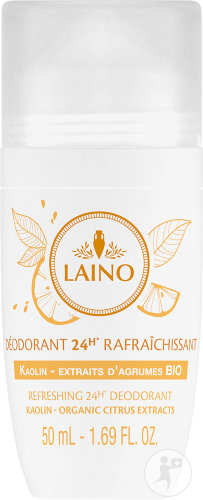 Laino Déodorant Rafraîchissant 24h Kaolin Et Extraits D'Agrumes Bio Roll-On 50ml