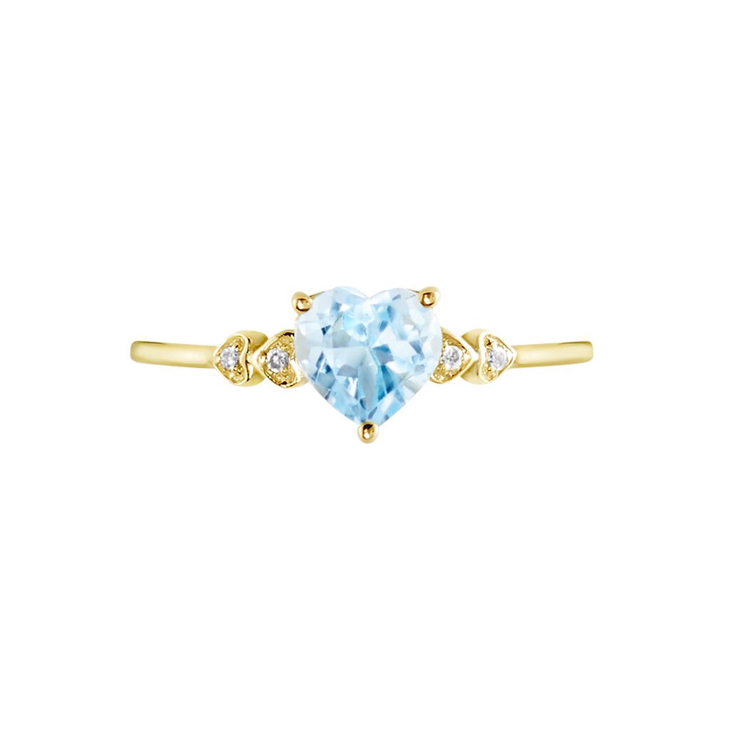 Bague Ashvin Or Jaune Topaze Et Oxyde