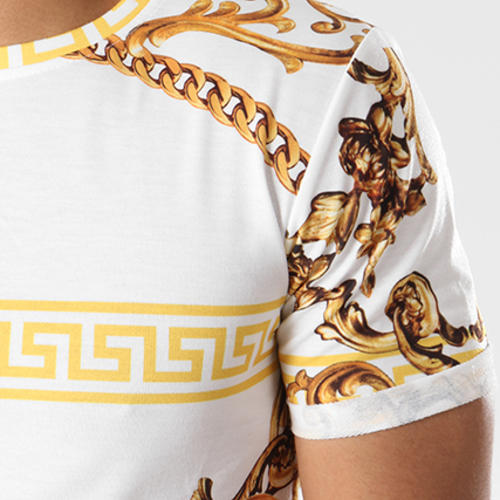 Tee Shirt Oversize UP-321 Blanc Doré Renaissance