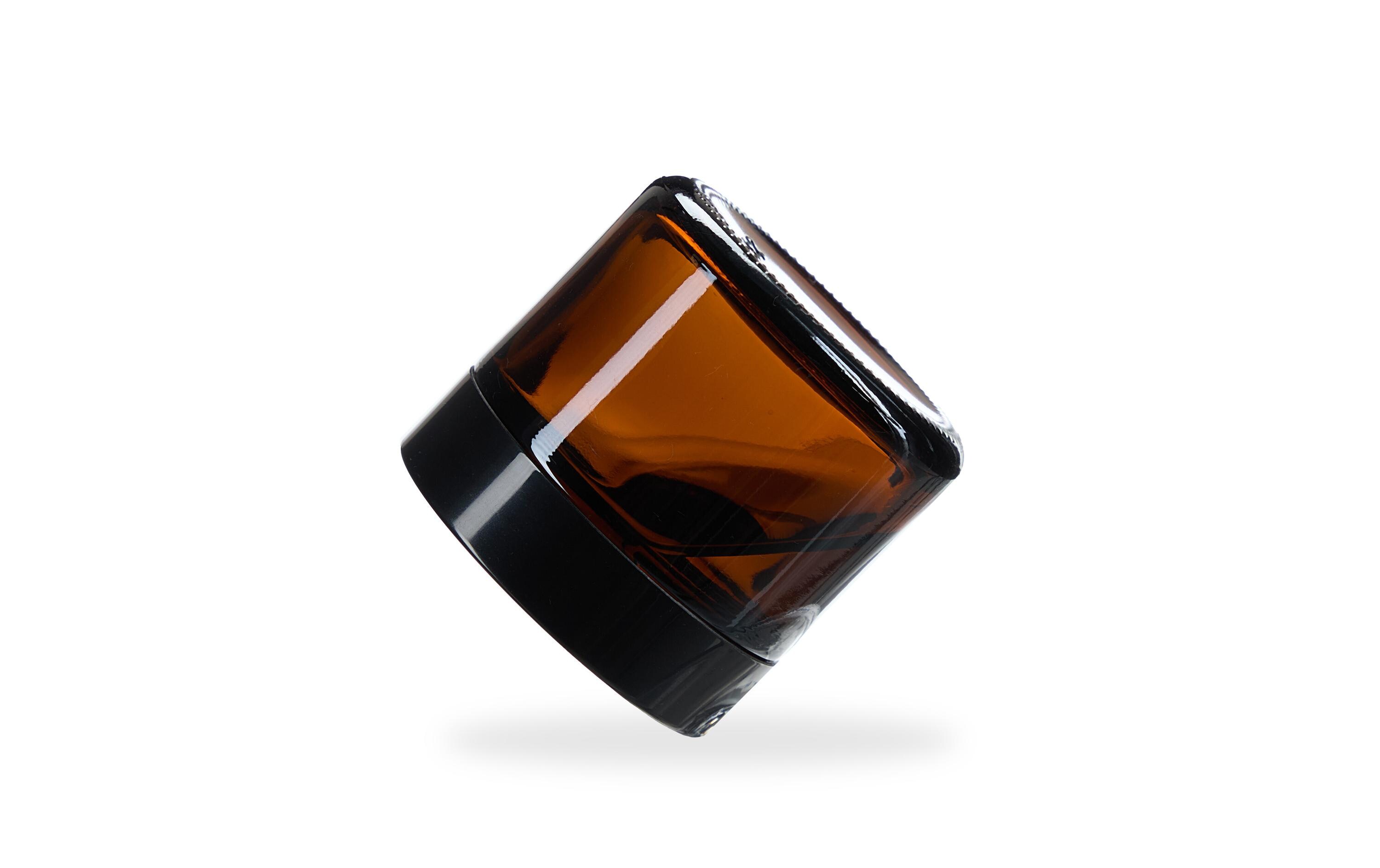 Braunglas Salbentiegel 60 ml, 12 StückZur Aufbewahrung von selbst gemachten Cremes, Salben oder ätherischen Ölen